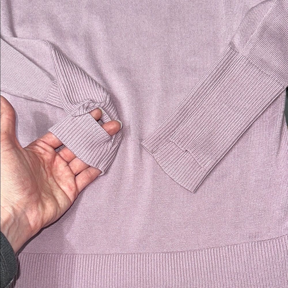 Lululemon Bring it Backbend Light Purple Open Back Sweater - Picture 7 of 9